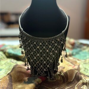 Source Unknown Elegant Black Chain Necklace